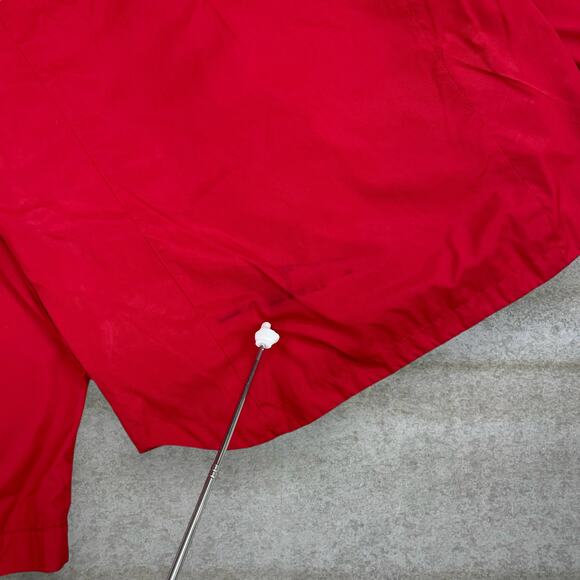 Vintage Y2K Nike Windbreaker Jacket Womens XL Crimson Red Black Polyester - Picture 4 of 4